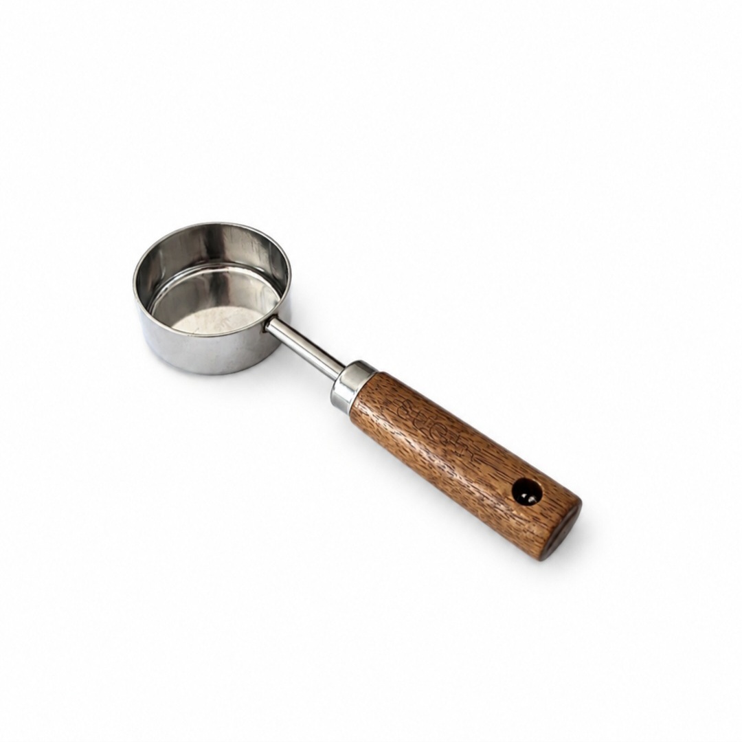 پیمانه ادویه استیل دسته چوبی کد G-8